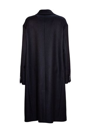 Black virgin wool long coat MAURO GRIFONI | GT26004737003